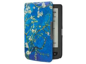 Fodral för Pocketbook 624/614/626 Touch Lux 2 och 3 Almond Blossoms