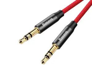 Baseus Yiven M30 audio kabel mini Jack 3.5mm 1m rood