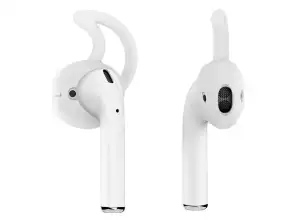 Silikónové háčiky na uši pre Apple AirPods biele