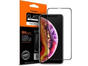 Spigen Glas.tR Slim FC üveg iPhone Xs Max / 11 Pro Max fekete készülékhez