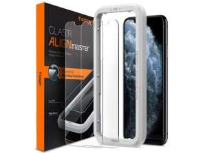 2x Spigen Align Master Glass Glas.tR pour Apple iPhone Xr / 11