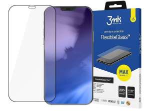 Glas 3mk Flexibel Glas Max 7H voor Apple iPhone 12/ 12 Pro 6.1 Zwart