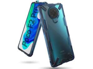 Ringke Fusion X caz pentru Pocophone F2 Pro / Redmi K30 Pro Space Blue