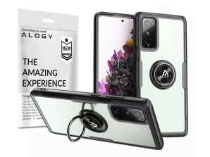 Alogy Ring Holder Clear Armor for Samsung Galaxy S20 FE black