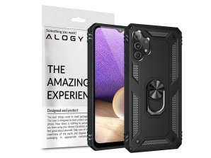 Panssaroitu kotelo Alogy Stand Armor Ring Samsung Galaxy A32 4G:lle