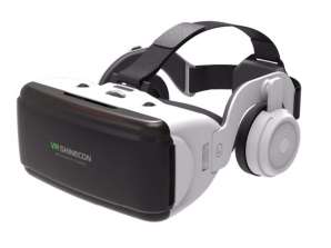 VR Virtual Glasses 3D Goggles avec Gaming Phone Headphones / Film