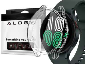 Silikonetui: Alogy-deksel til Samsung Galaxy Watch 4 44mm gjennomsiktig