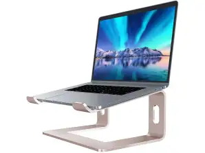 Foldable Laptop Stand Stand Alogy Portable Desk Rose Gold