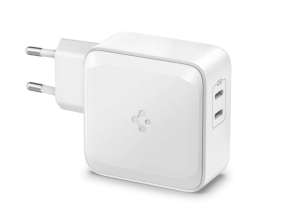 Wall charger 2x USB-C Spigen PE2007EU PD 60W QC3.0 White