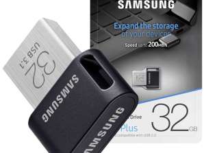 Pendrive memória portátil Samsung Fit Plus MUF-32AB/APC USB 3.1 32GB