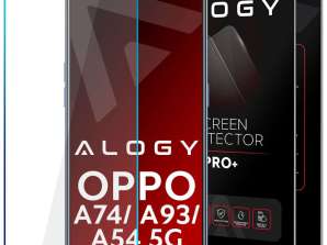 Телефон из закаленного стекла для Oppo A54 A74 A93 5G Alogy для экрана