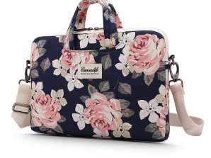 Canvaslife BriefCase Bag for Macbook 15-16 Navy Rose Laptop