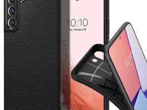 Spigen Liquid Air Case voor Samsung Galaxy S22 Plus Mat Zwart