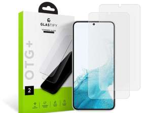 Glastify OTG+ 2-pack vidro temperado para Samsung Galaxy S22