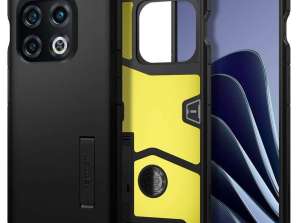 OnePlus 10 Pro 5G Siyah için Spigen Sert Zırh Zırhlı Kılıf