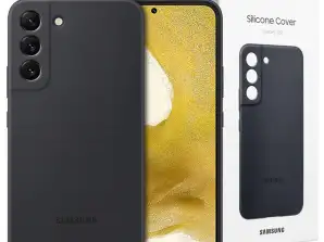 Samsung Silicone Cover voor Samsung Galaxy S22 Plus Zwart