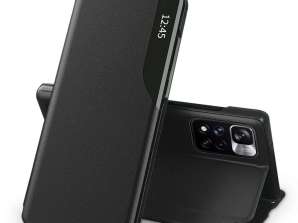 Smart View Flip Case per Xiaomi Redmi Note 11 Pro + Plus 5G Nero