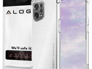 ShockProof Alogy Armored Case for Oppo Find X5 Pro Transparent