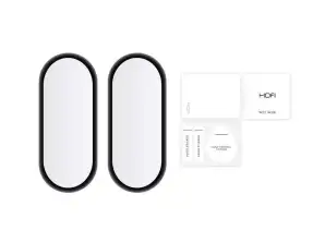 Hofi Hybrid Pro + 2er-Pack Hybridglas für Xiaomi Mi Smart Band 7 Blac