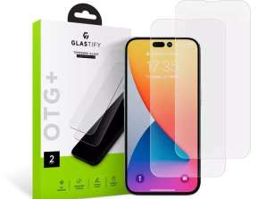 GlasTIFY OTG+ 2-pakning herdet glass for Apple iPhone 14 Pro Max Clear