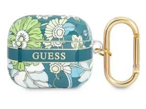 Guess GUA3HHFLN AirPods 3 capa verde/verde Flower Strap Collection