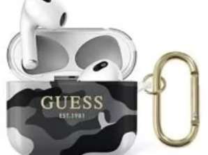 Guess GUA3UCAMG AirPods 3 cover black/black Camo Collection