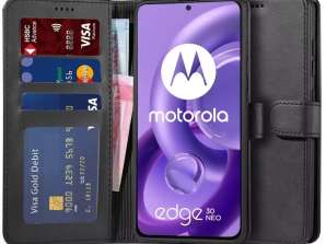 Πορτοφόλι για Motorola Edge 30 Neo Μαύρο