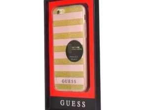 Guess GUHCP6STGPI iPhone 6/6S custodia rigida rosa Ethnic Chic Stripes 3D