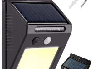 Vanjska solarna LED svjetiljka sa senzorom pokreta i sumraka 48 LED COB