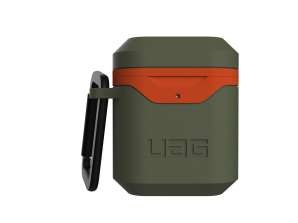 UAG Hardcase V2 - protective case for Airpods 1/2 (olive-orange) [go]