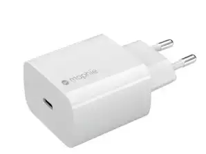 Зарядно устройство Mophie Gan - USB-C 30W AC зарядно устройство (бяло)