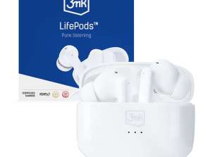 Căști wireless LifePods 3mk cu carcasă de încărcare Bia PowerBank