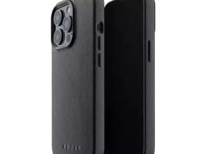 Mujjo Full Leather Case - Custodia in pelle per iPhone 13 Pro (nero)