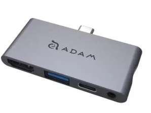Adam Elements Casa Hub i4 - Hub USB-C pour 4 appareils (USB-C 3.1, USB-C
