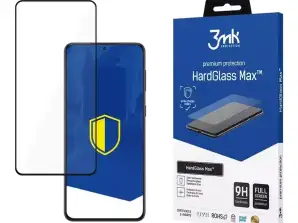 Edzett üveg 3mk HardGlass Max képernyőhöz Samsung Galaxy S23 fekete készülékhez
