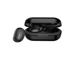 AWEI Bluetooth 5.0 hodetelefoner T16 TWS + dokkingstasjon svart / svart