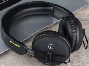 AWEI Bluetooth auriculares sobre la oreja A800BL negro