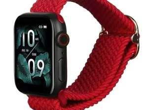 Beline Textile smartwatch rem til Apple Watch 42/44/45/49mm rød