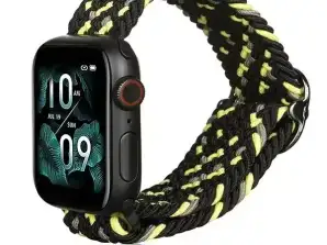 Beline Textile bracelet smartwatch pour Apple Watch 38/40/41mm noir-l