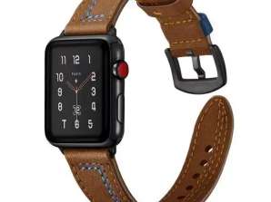 Smartwatch Strap Universal Strap Casual tot 22mm bruin/bruin