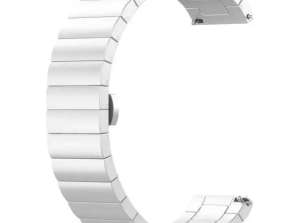 Popruh na chytré hodinky Univerzální kosmetický řemínek až 22mm stříbrný/stříbrný
