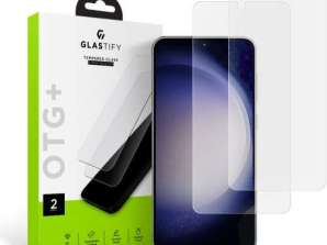 Glastify OTG+ 2-PACK Tempered Glass for Samsung Galaxy S23+ Plus Clear