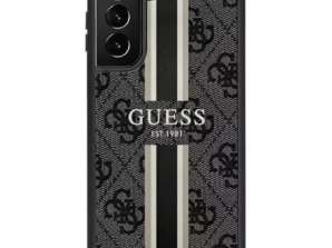 Case Guess GUHCS23MP4RPSK Samsung Galaxy S23+ Plus S916 mustalle/blacille