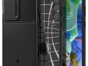 Spigen Optik páncélos telefontok Samsung Galaxy S23+ Plus fekete készülékhez