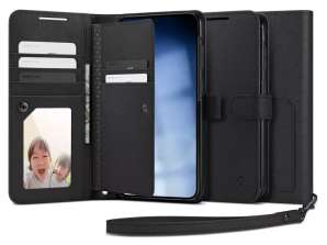 Spigen Wallet « S » Plus Phone Case pour Samsung Galaxy S23+ Plus Bla