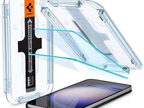 2x karastatud klaas Spigenile Glas.Tr EZ FIT telefoniekraanile Galaxy S jaoks