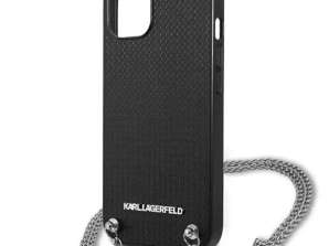 Tok Karl Lagerfeld KLHCP13MPMK iPhone 13-hoz 6,1 hüvelykes keménydobozos bőr Tex