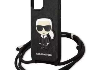 Karl Lagerfeld tok KLHCP13MCMNIPK iPhone 13-hoz 6,1 hüvelykes keményházas bőr