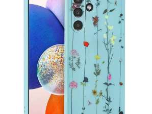 Funda de estado de ánimo para Samsung Galaxy A14 5G Garden Blue