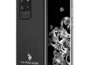 Us Polo Shiny husă de telefon pentru Samsung Galaxy S20 Ultra negru / negru